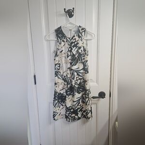 H&M Abstract Patterned Dress - Black and Cream